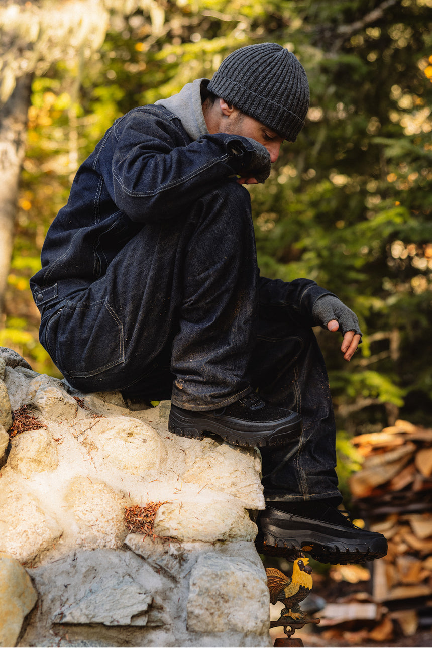 Tarvas x Haven Easy Hiker - Black Hairy Suede