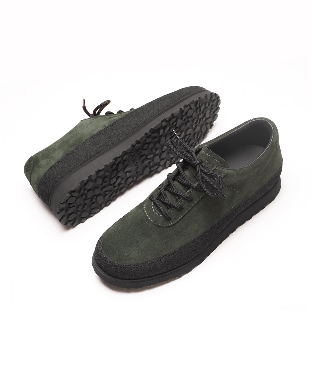 Tarvas Explorer - Dark Green Suede – Tarvas Footwear