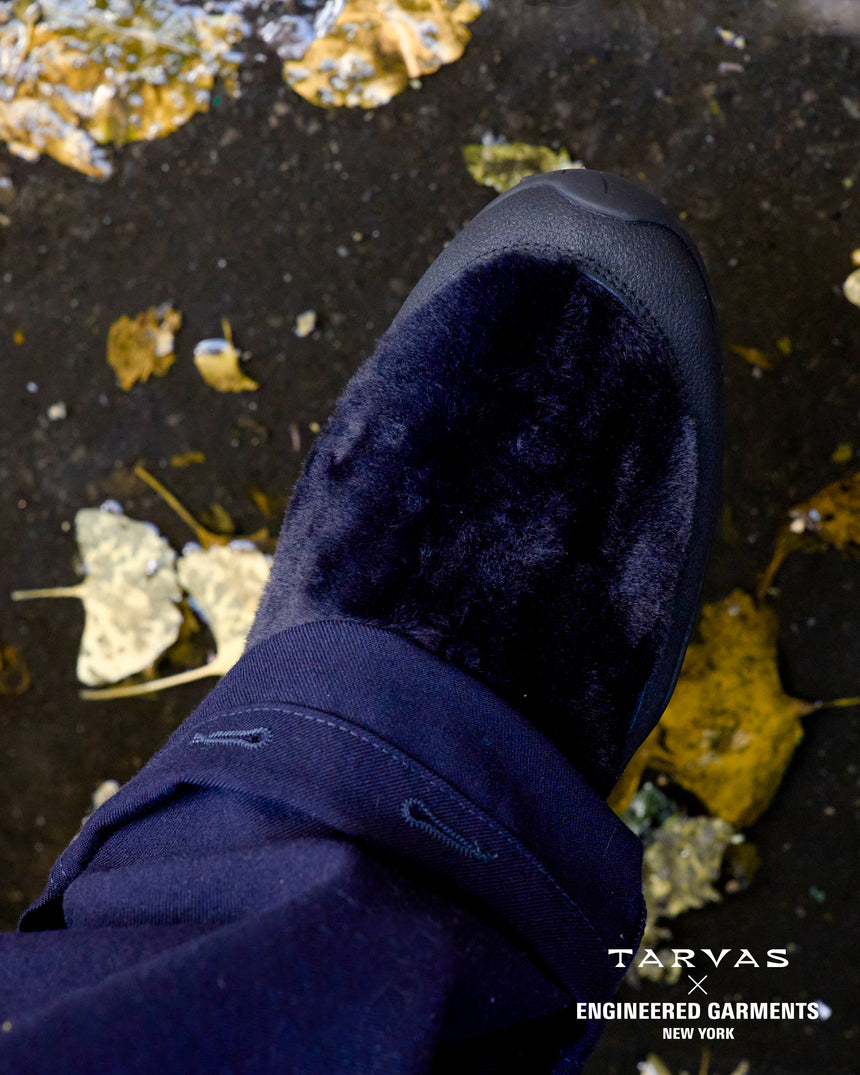 Tarvas x Engineered Garments - Black Faux Fur Wanderer