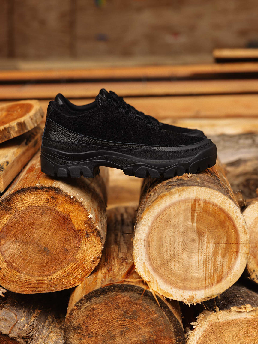 Tarvas x Haven Easy Hiker - Black Hairy Suede