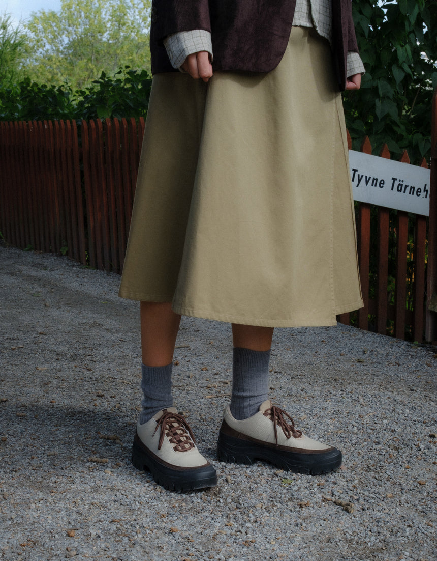 Easy Hiker - Army Green & Brown Suede