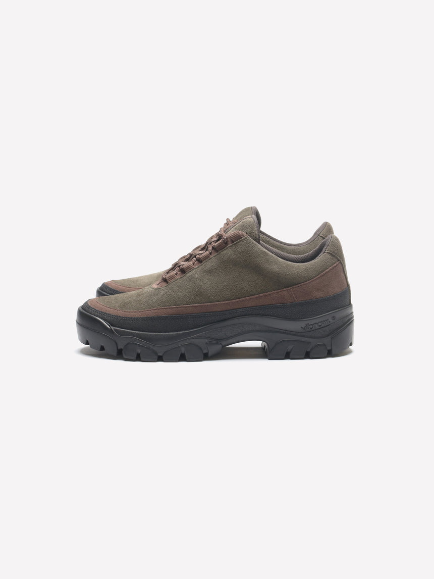 Easy Hiker - Army Green & Brown Suede