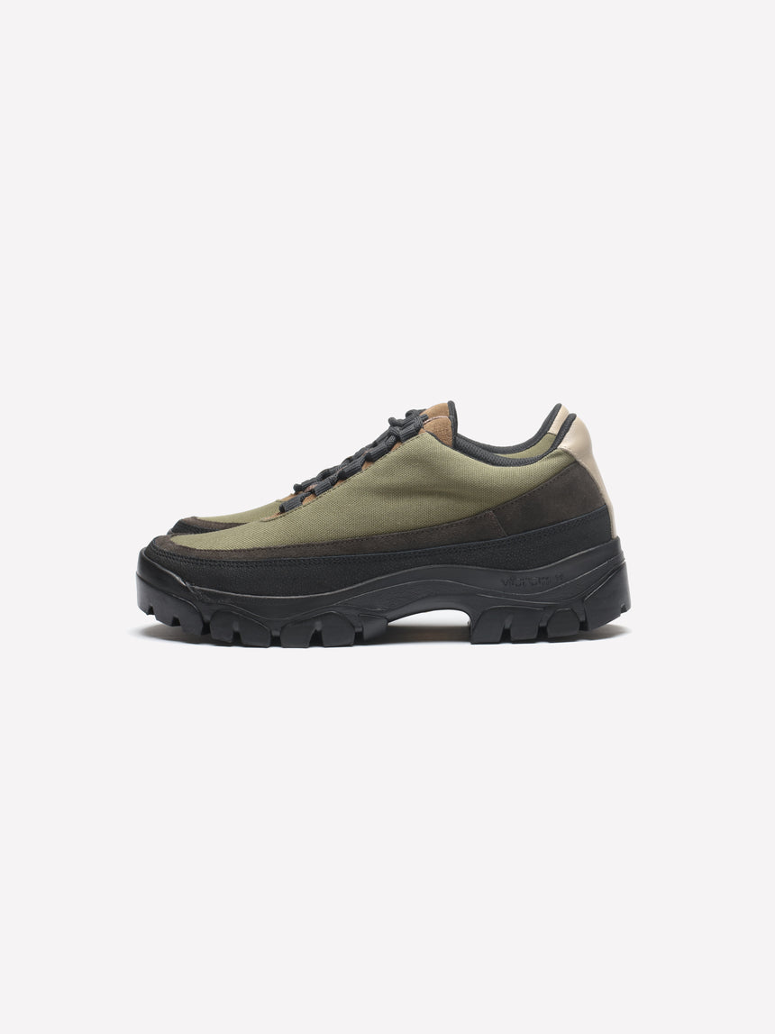 Easy Hiker - Army Green & Brown Suede